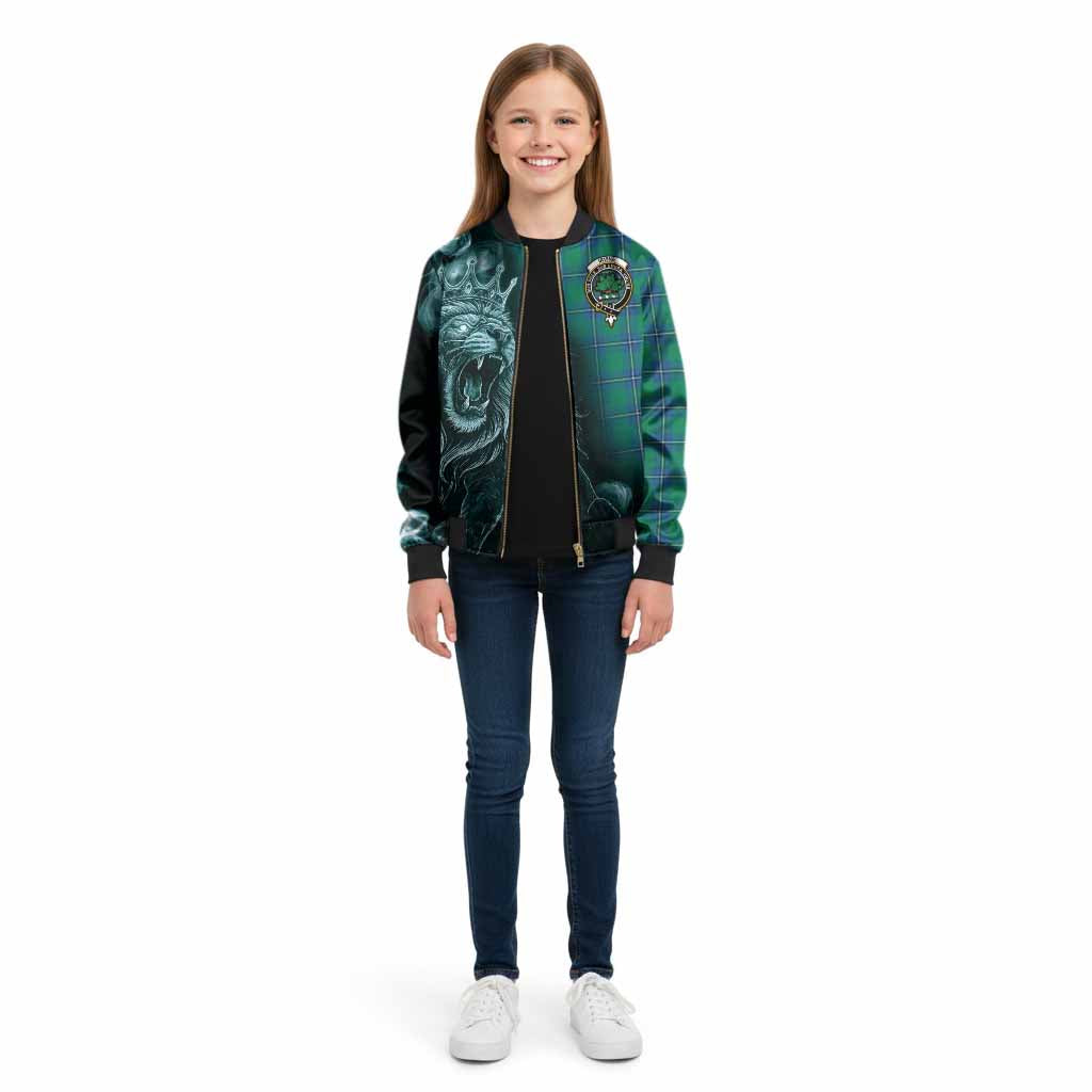 Irvine Tartan Kid Bomber Jacket Roaring Lion Heritage