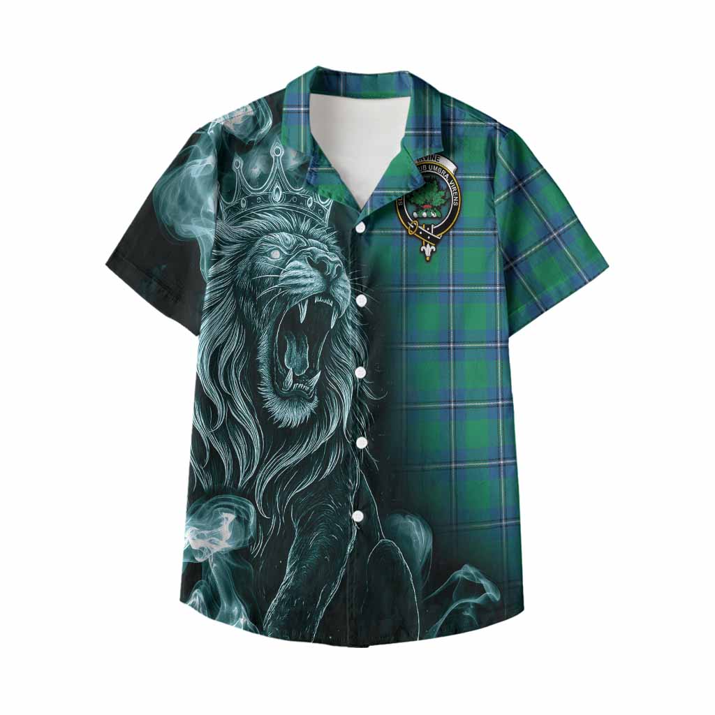 Irvine Tartan Kid Hawaiian Shirt Roaring Lion Heritage