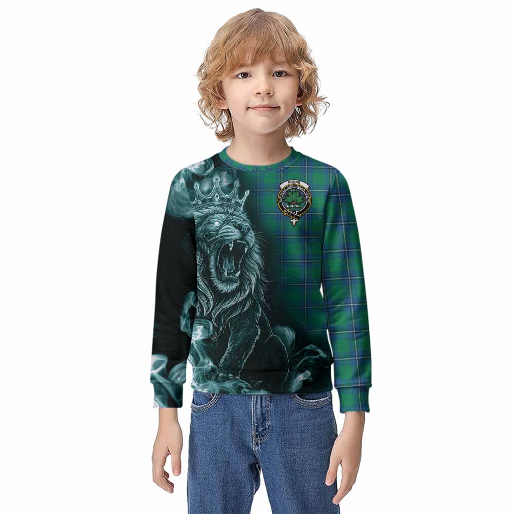 Irvine Tartan Kid Knitted Sweatshirt Roaring Lion Heritage