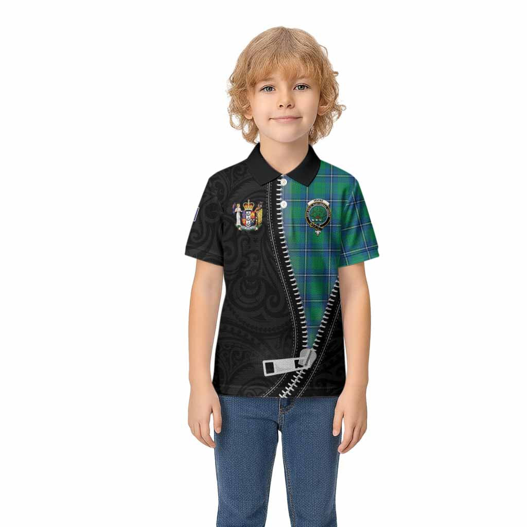 Irvine Tartan Kid Polo Shirt New Zealand Pattern Unique Zipper Stylized