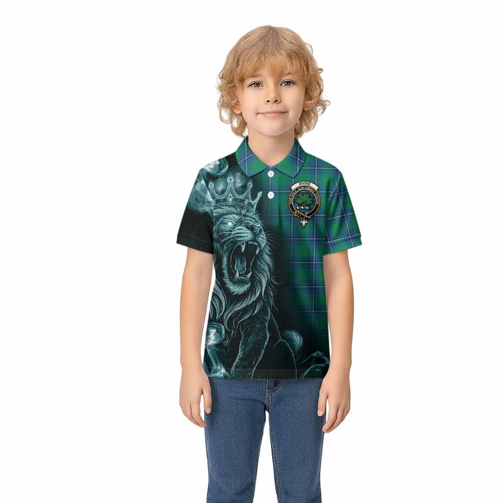 Irvine Tartan Kid Polo Shirt Roaring Lion Heritage