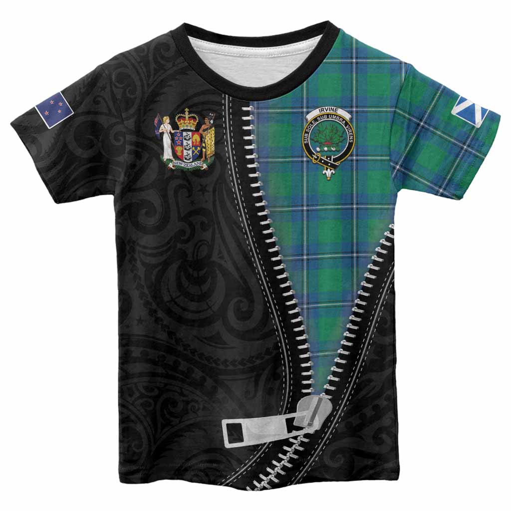 Irvine Tartan Kid T-shirt New Zealand Pattern Unique Zipper Stylized