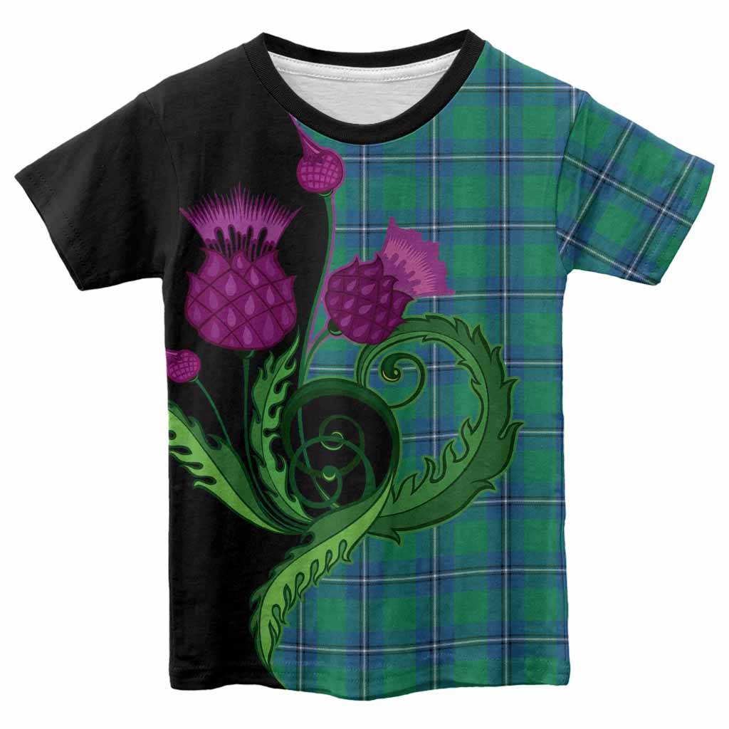 Irvine Tartan Kid T-shirt Traditional Scottish Thistle