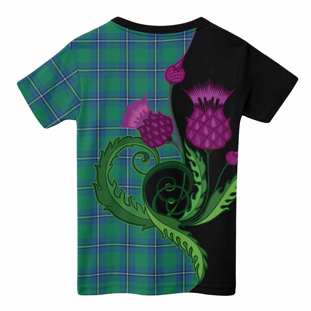 Irvine Tartan Kid T-shirt Traditional Scottish Thistle
