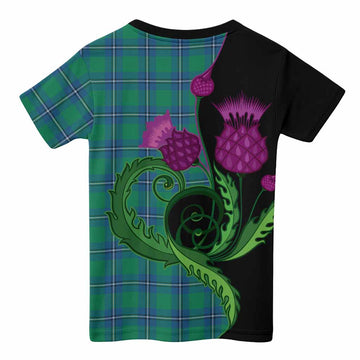 Irvine Tartan Kid T-shirt Traditional Scottish Thistle