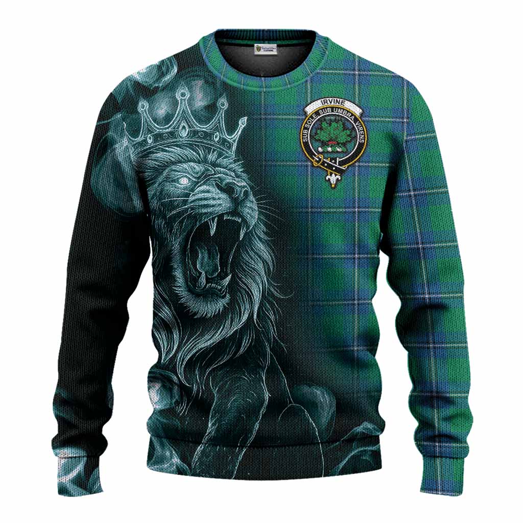 Irvine Tartan Knitted Sweater Roaring Lion Heritage