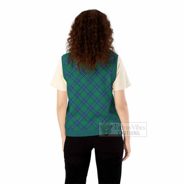 Irvine Tartan  Knitted V-Neck Vest Cross Style