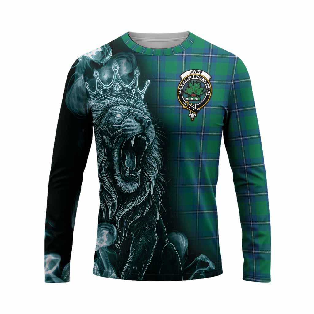 Irvine Tartan Long Sleeve T-Shirt Roaring Lion Heritage