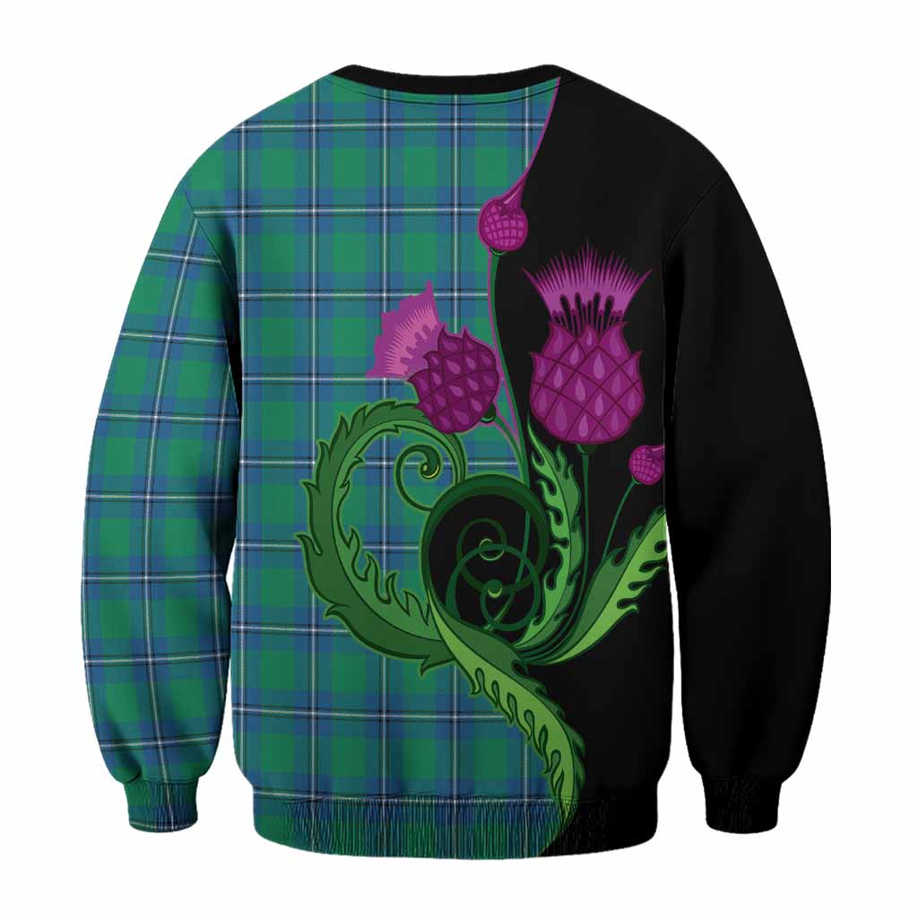 Irvine Tartan Sweatshirt Traditional Scottish Thistle