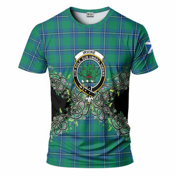 Irvine Tartan T-Shirt Thistle Scottish Spirit