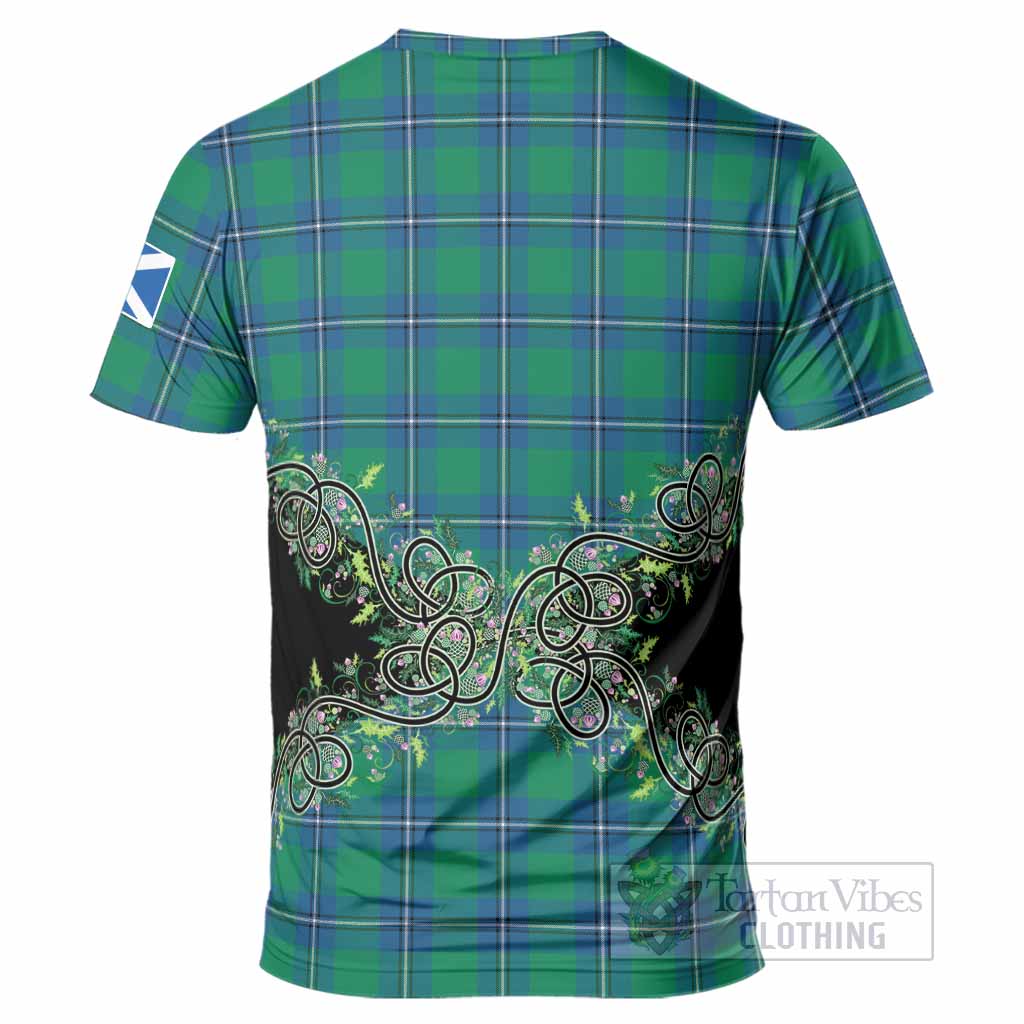 Irvine Tartan T-Shirt Thistle Scottish Spirit