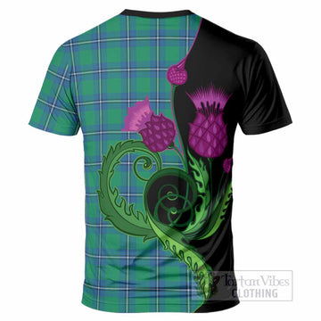 Irvine Tartan T-Shirt Traditional Scottish Thistle