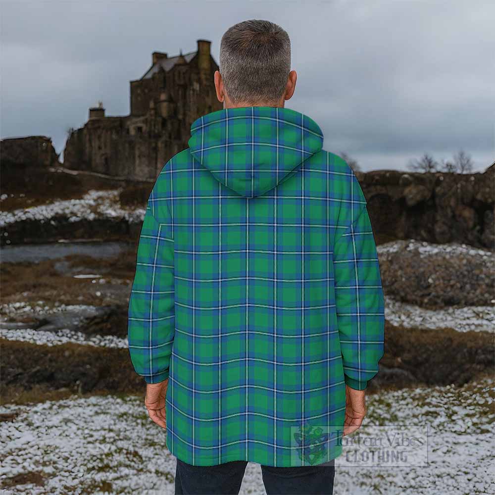 Irvine Tartan Wearable Blanket with Family Crest - Tartan Vibes Clothing