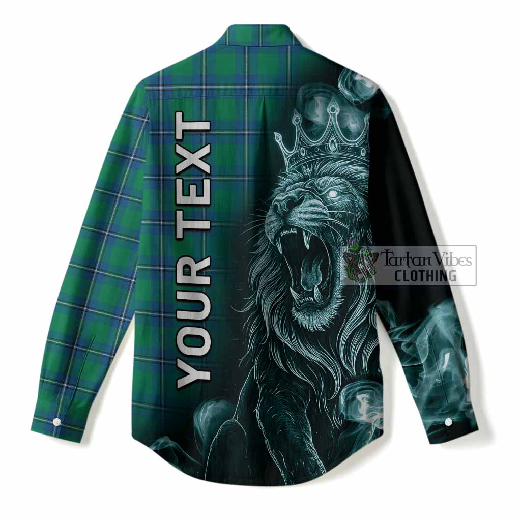 Irvine Tartan Women Casual Shirt Roaring Lion Heritage