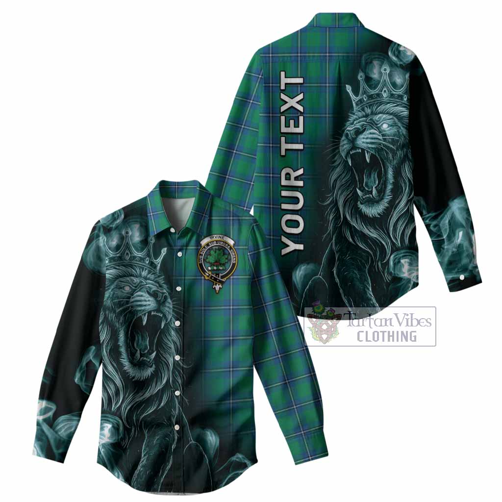 Irvine Tartan Women Casual Shirt Roaring Lion Heritage