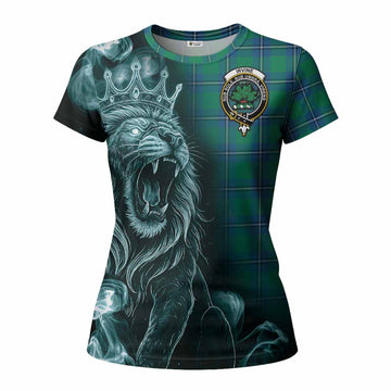 Irvine Tartan Women T shirt Roaring Lion Heritage