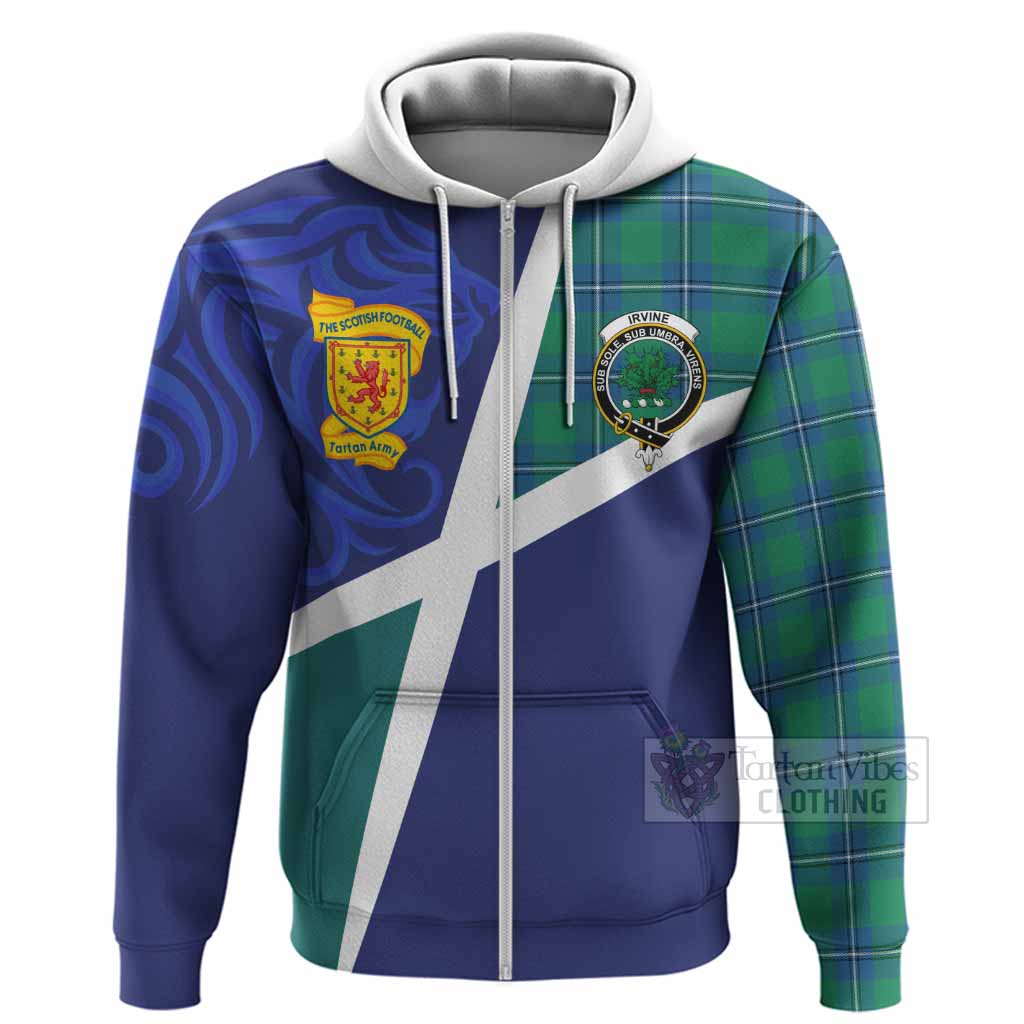 Irvine The Scottish Football Crest Hoodie Lion-Tartan Army