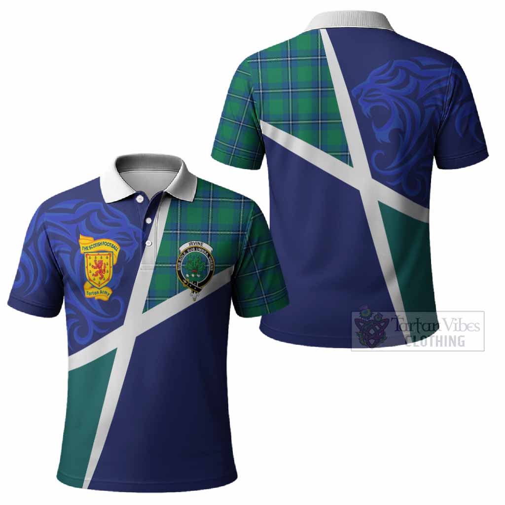 Irvine The Scottish Football Crest Polo Shirt Lion-Tartan Army
