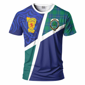 Irvine The Scottish Football Crest T-Shirt Lion-Tartan Army