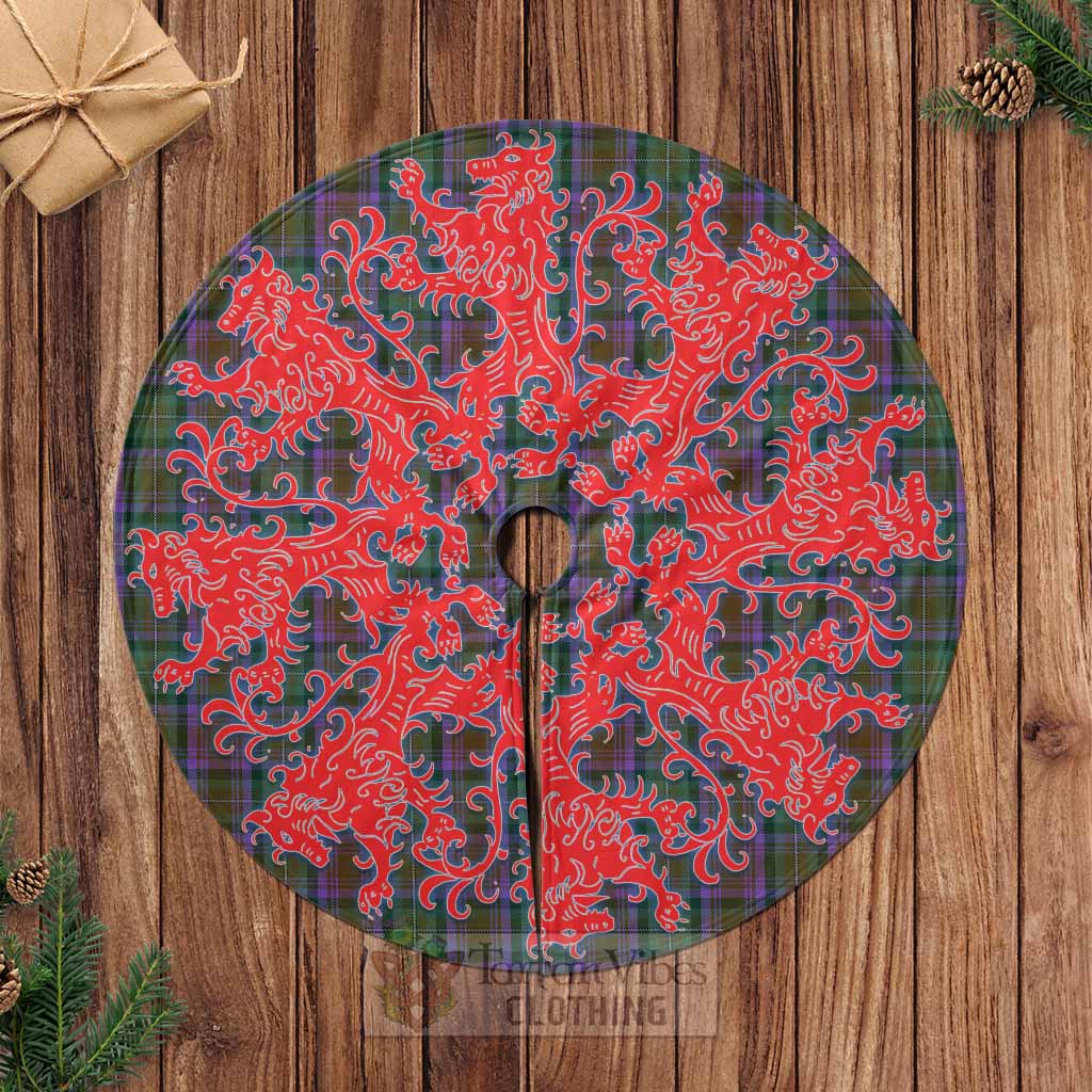 Isle of Skye Tartan Christmas Tree Skirt Lion Rampant Style Casual Tree Skirts - Tartan Vibes Clothing