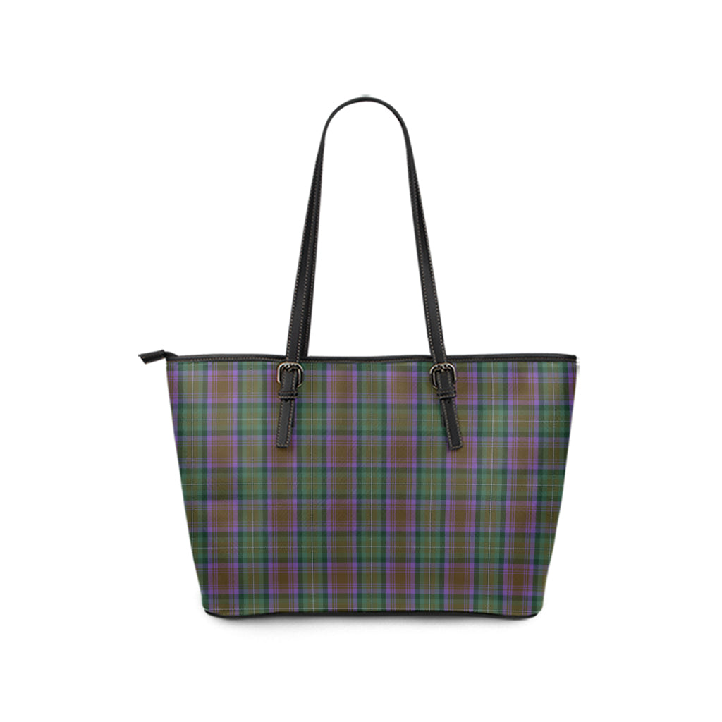 Tartan Vibes Clothing Isle of Skye Tartan Leather Tote Bag