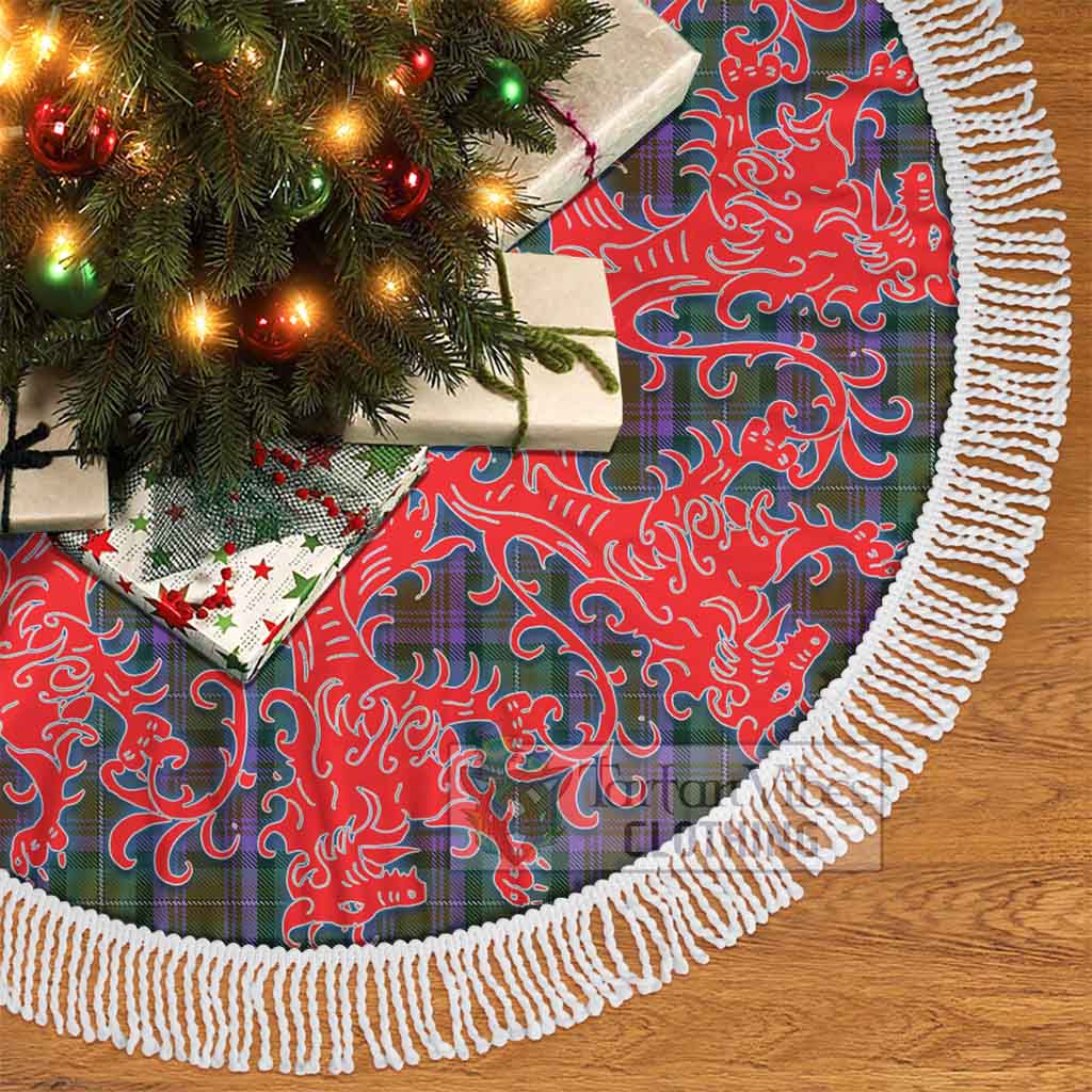 Isle of Skye Tartan Christmas Tree Skirt Lion Rampant Style - Tartan Vibes Clothing