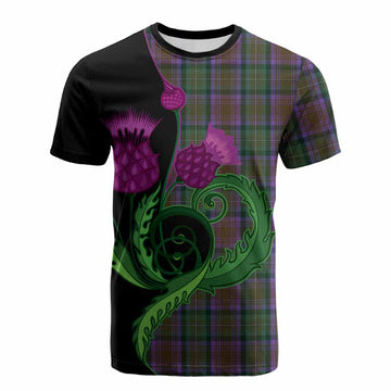 Isle of Skye Tartan Cotton T-shirt Traditional Scottish Thistle