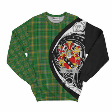 Ivers Irish Clan Sweatshirt Celtic Circle Style Unisex - Tartan Vibes Clothing