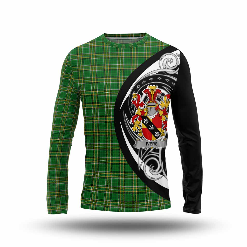 Ivers Irish Clan Long Sleeve T-Shirt Celtic Circle Style Unisex - Tartan Vibes Clothing