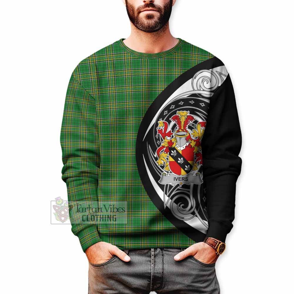 Ivers Irish Clan Sweatshirt Celtic Circle Style - Tartan Vibes Clothing