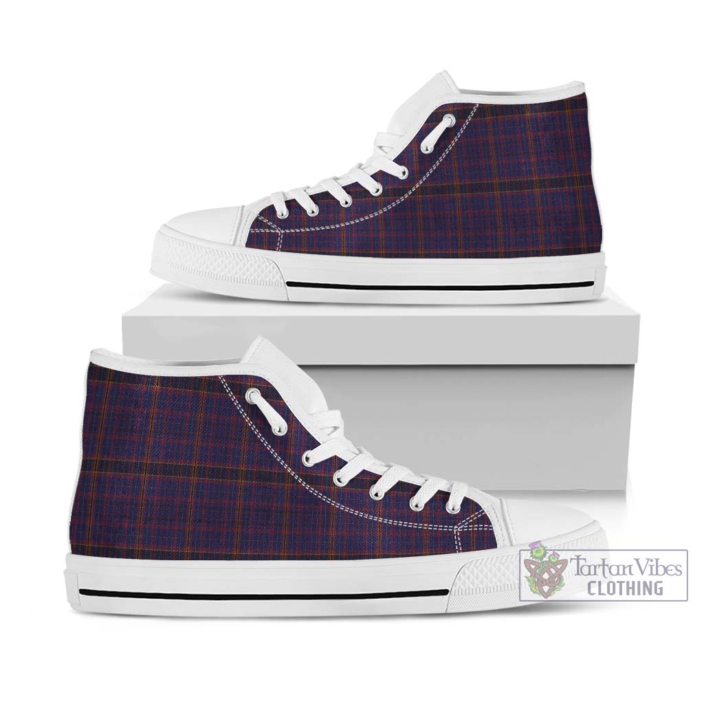 Tartan Vibes Clothing James of Wales Tartan High Top Shoes