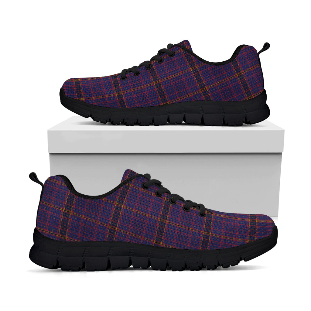James of Wales Tartan Sneakers Kid's Sneakers - Tartan Vibes Clothing