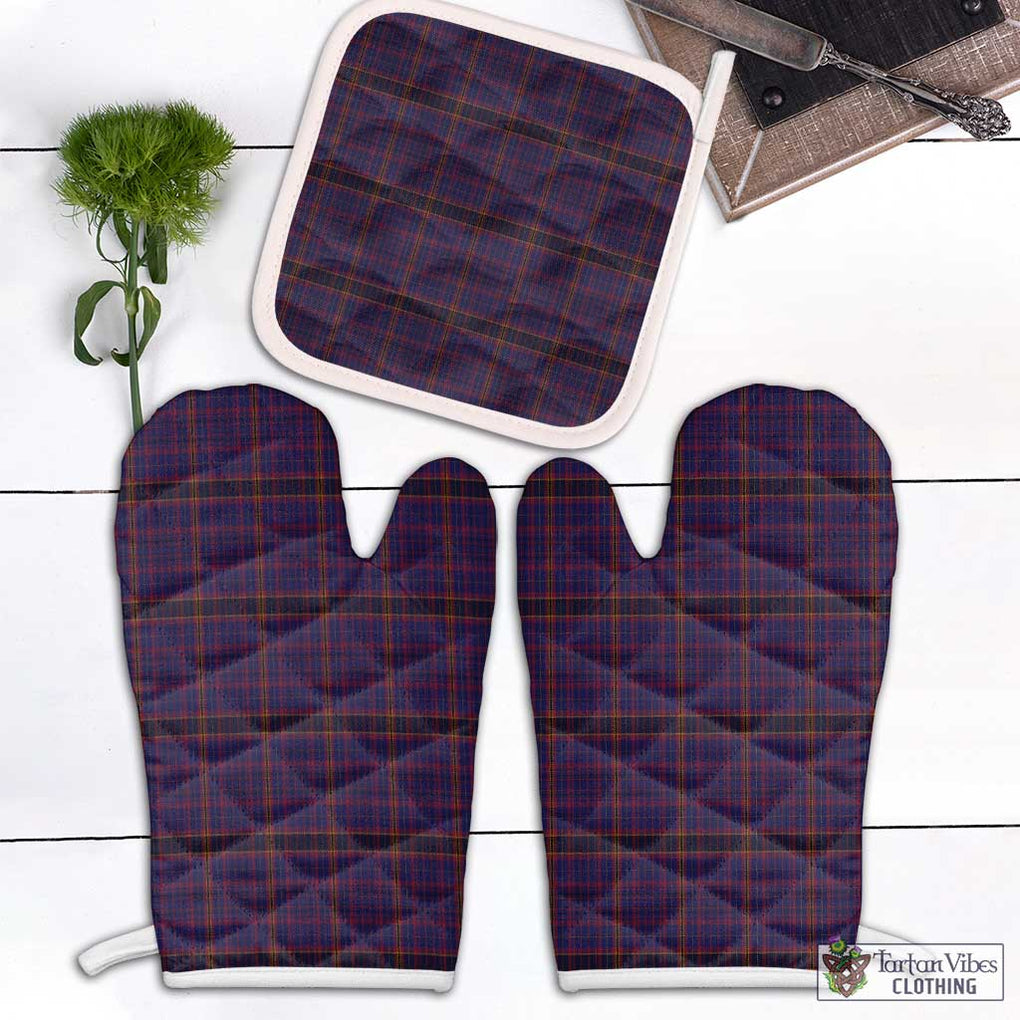 James of Wales Tartan Combo Oven Mitt & Pot-Holder White - Tartan Vibes Clothing
