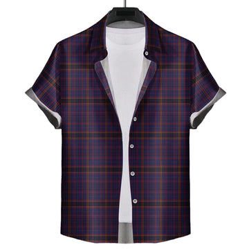 james-of-wales-tartan-short-sleeve-button-down-shirt