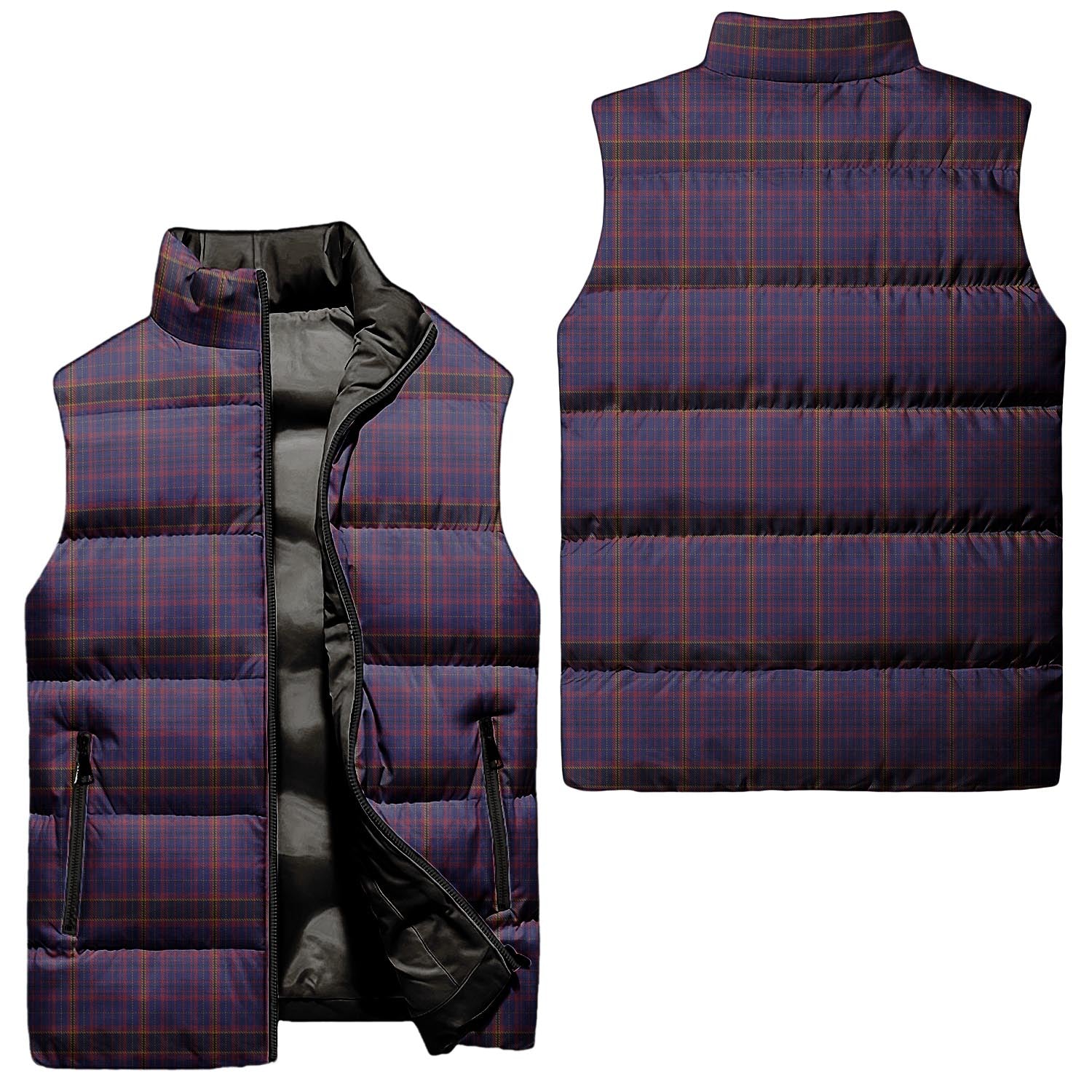 James of Wales Tartan Sleeveless Puffer Jacket Unisex - Tartanvibesclothing