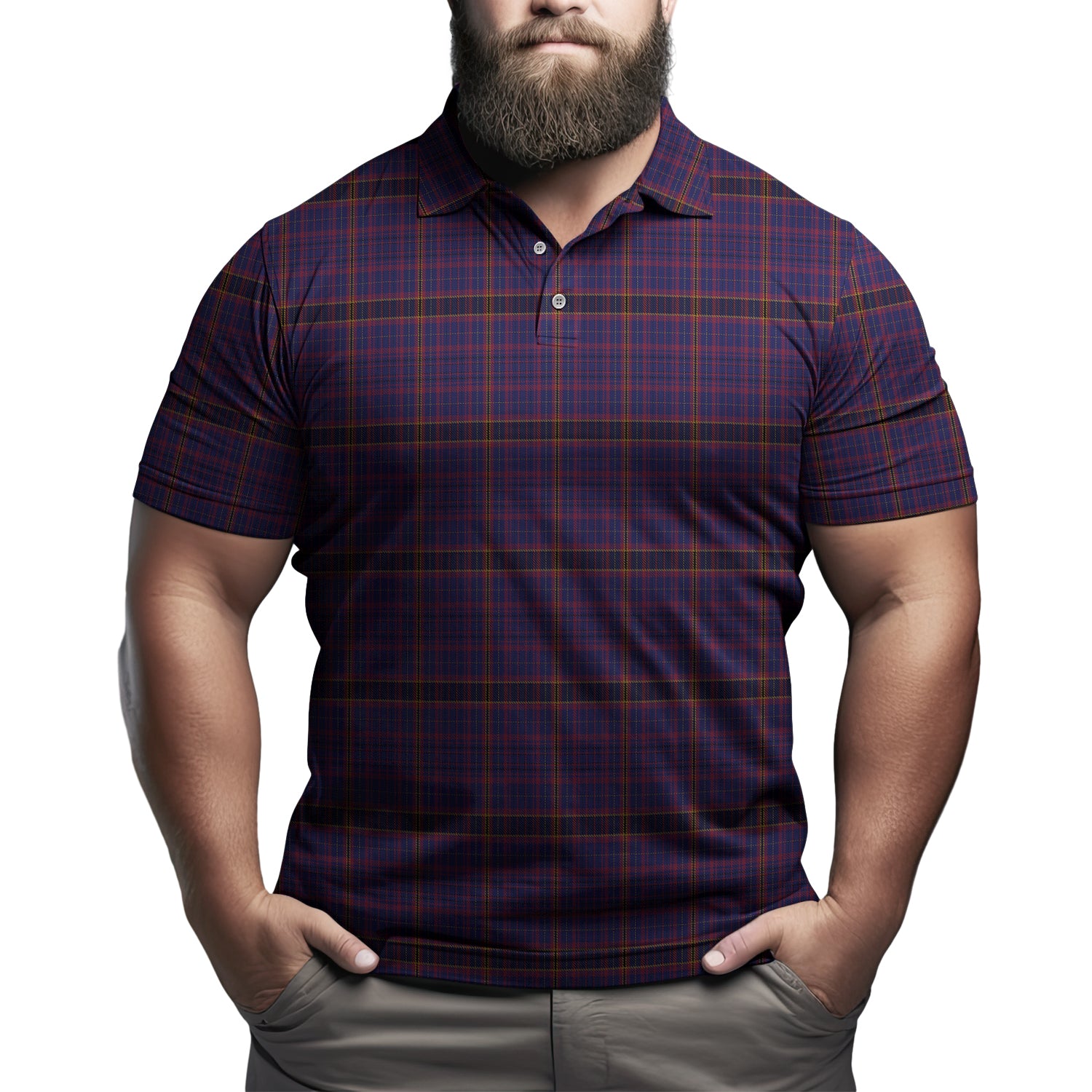 James of Wales Tartan Mens Polo Shirt Kid - Tartan Vibes Clothing