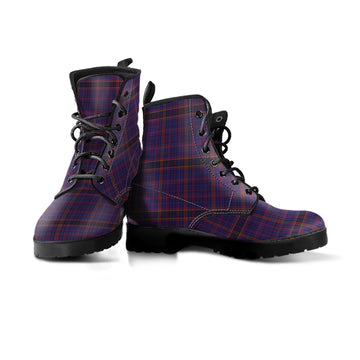 James of Wales Tartan Leather Boots Men' Boots - Tartan Vibes Clothing