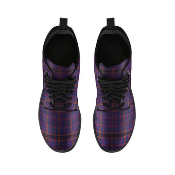 James of Wales Tartan Leather Boots