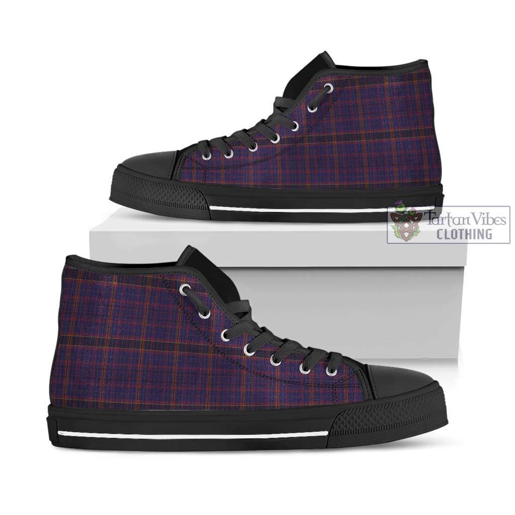 Tartan Vibes Clothing James of Wales Tartan High Top Shoes