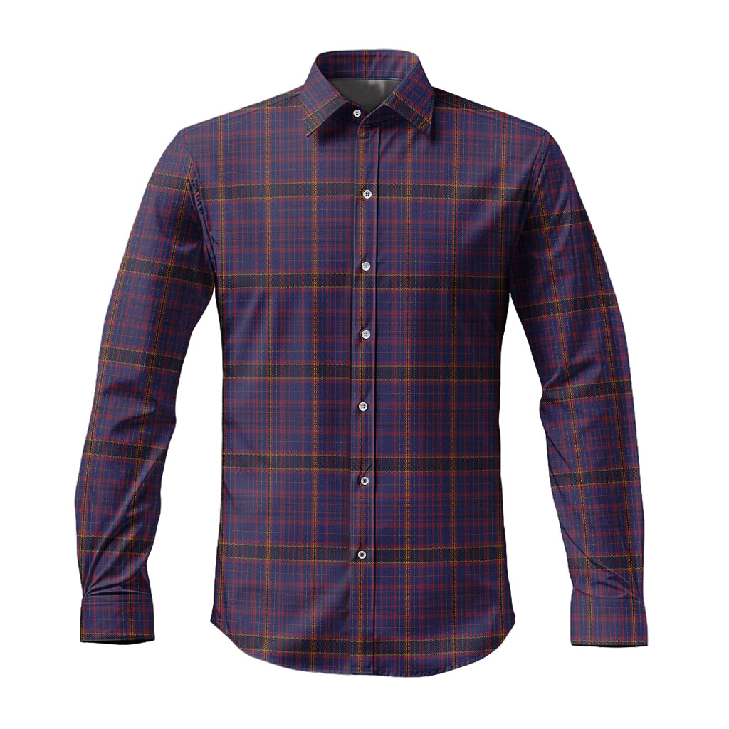 james-of-wales-tartan-long-sleeve-button-up-shirt