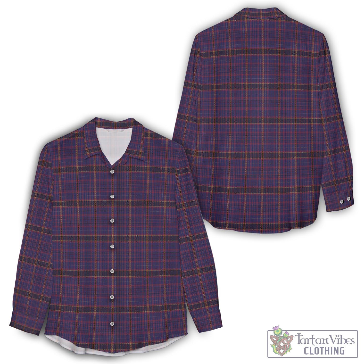 James of Wales Tartan Women's Casual Shirt - Tartan Vibes Clothing