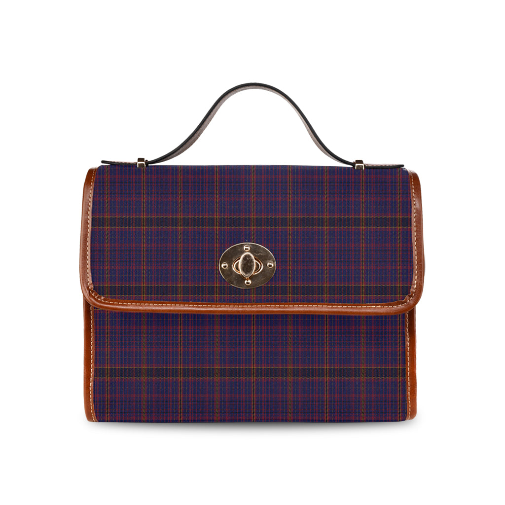 james-of-wales-tartan-leather-strap-waterproof-canvas-bag