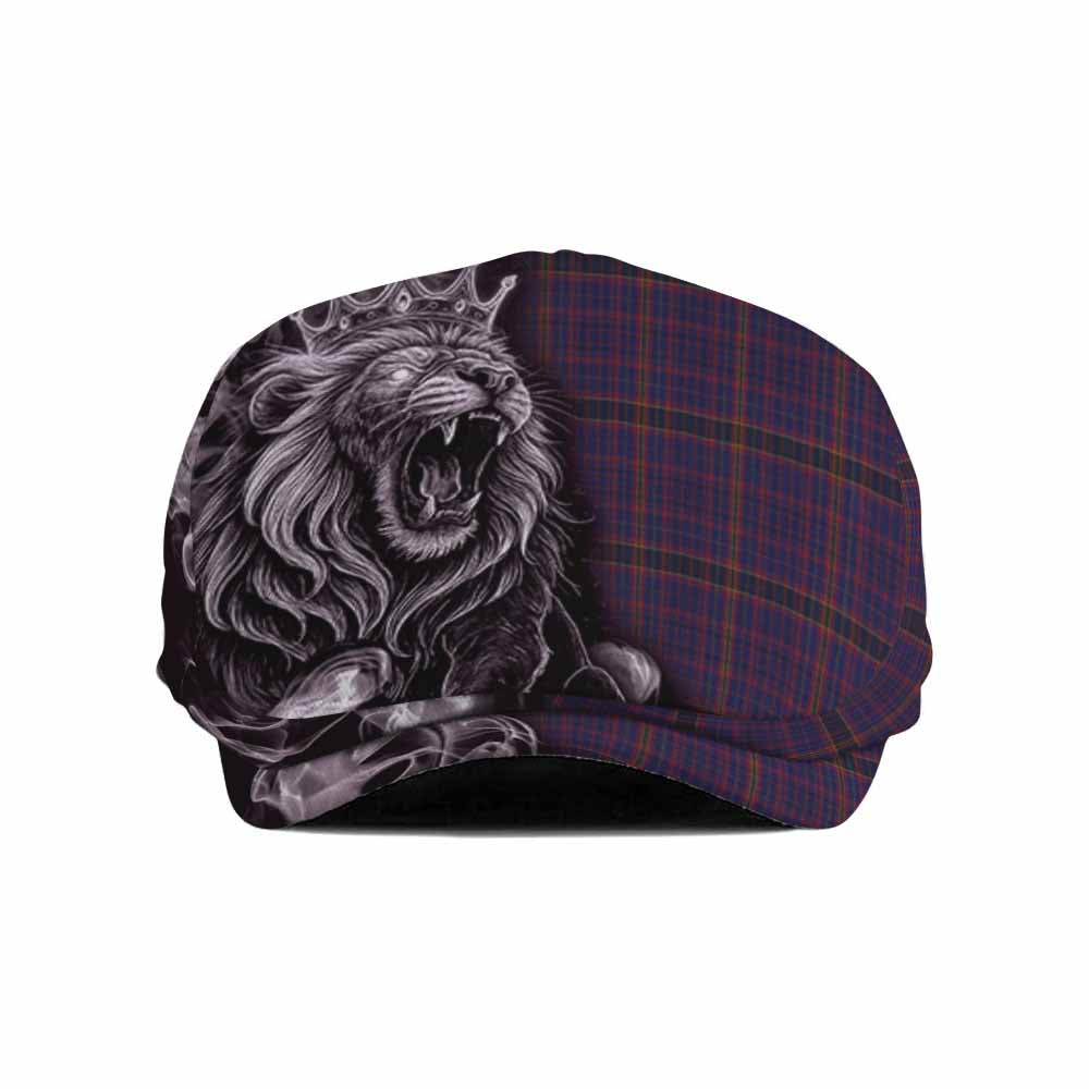 James of Wales Tartan Flat Cap, Jeff Cap Roaring Lion Heritage