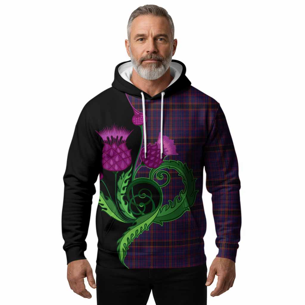 James of Wales Tartan Hoodie Traditional Scottish Thistle