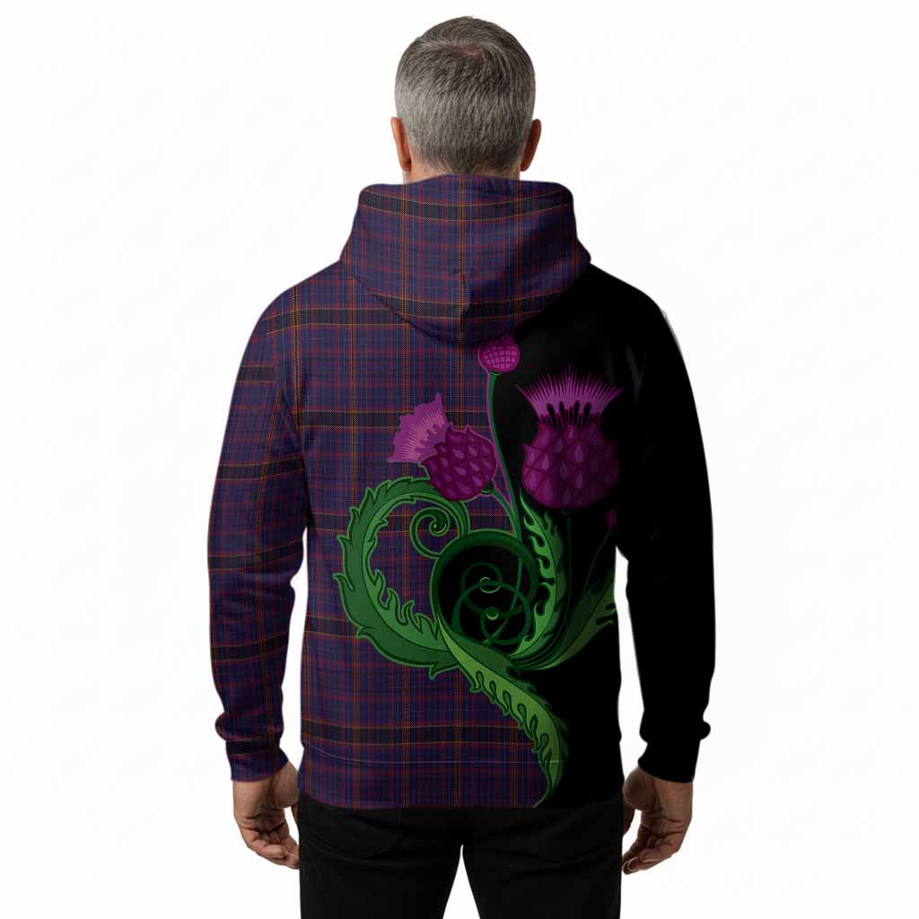 James of Wales Tartan Hoodie Traditional Scottish Thistle