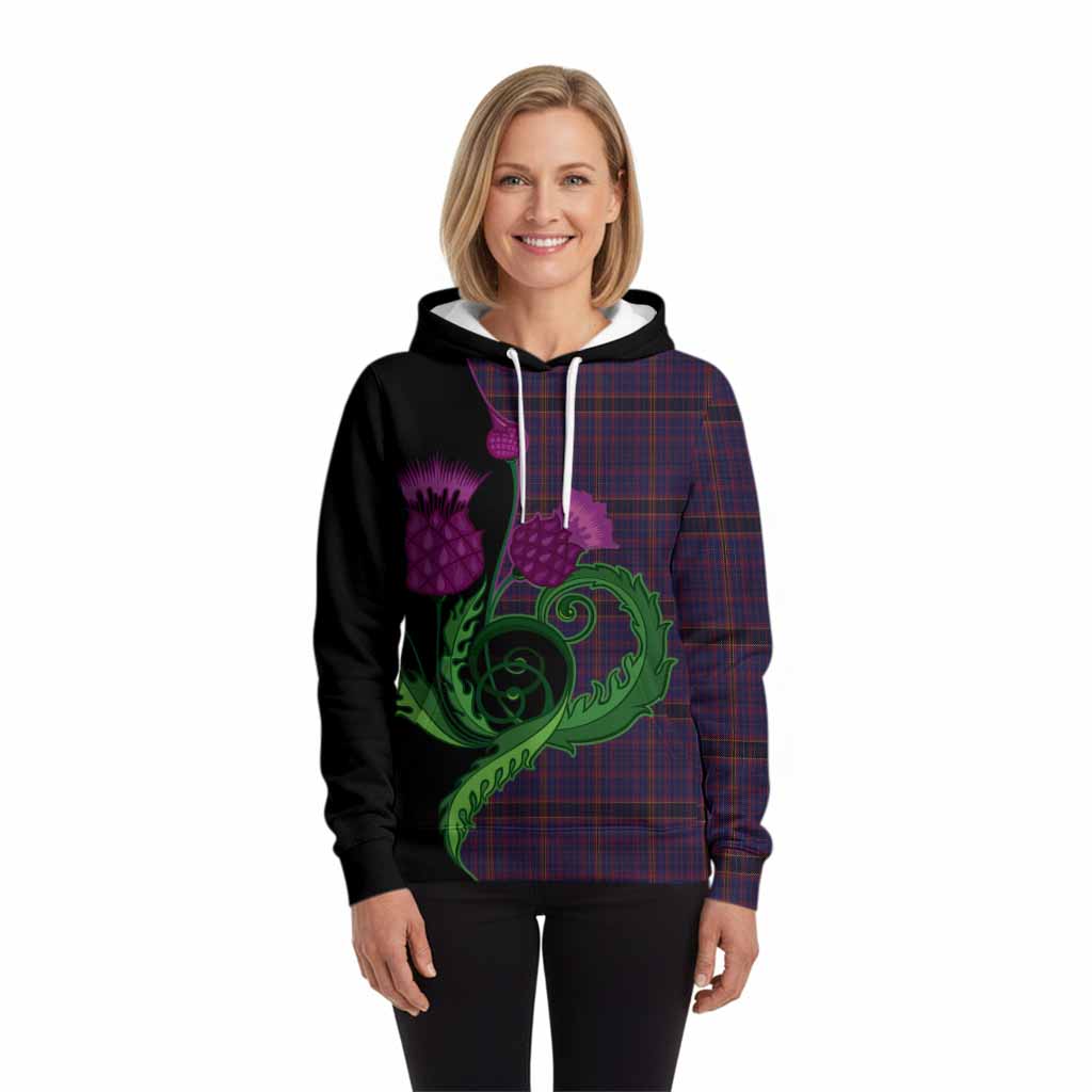 James of Wales Tartan Hoodie Traditional Scottish Thistle