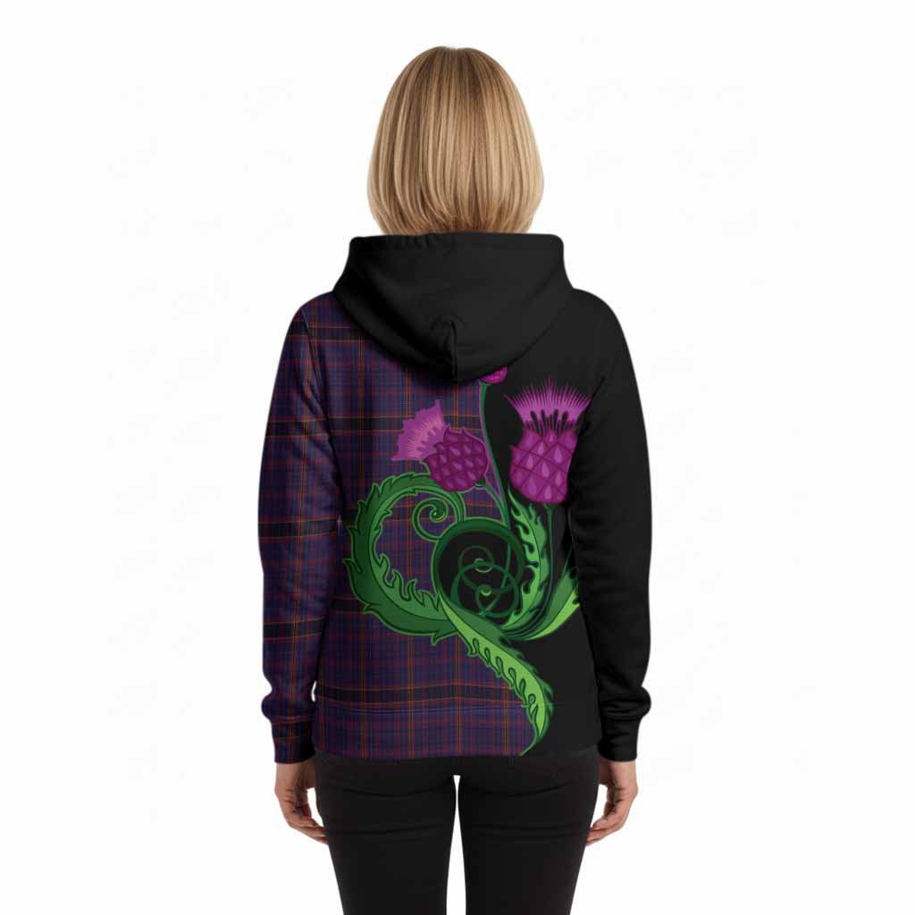 James of Wales Tartan Hoodie Traditional Scottish Thistle