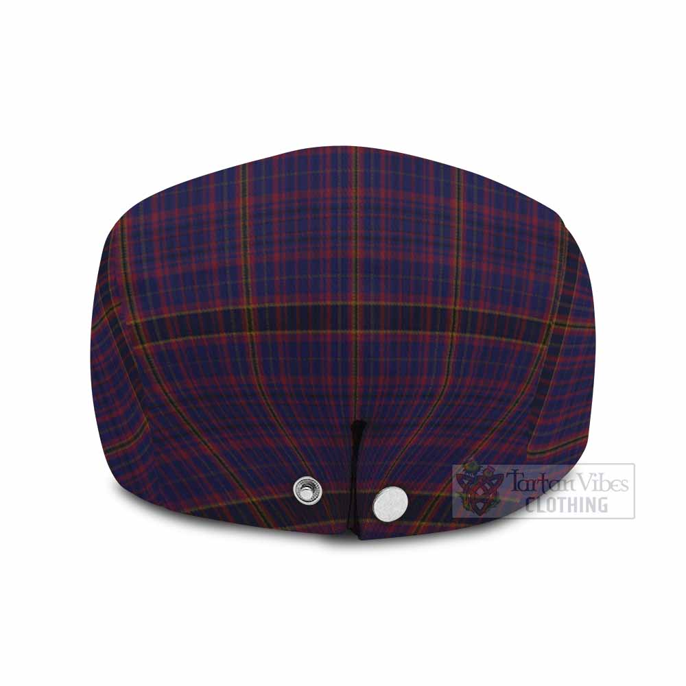 James of Wales Tartan Jeff Cap, Tartan Flat Cap