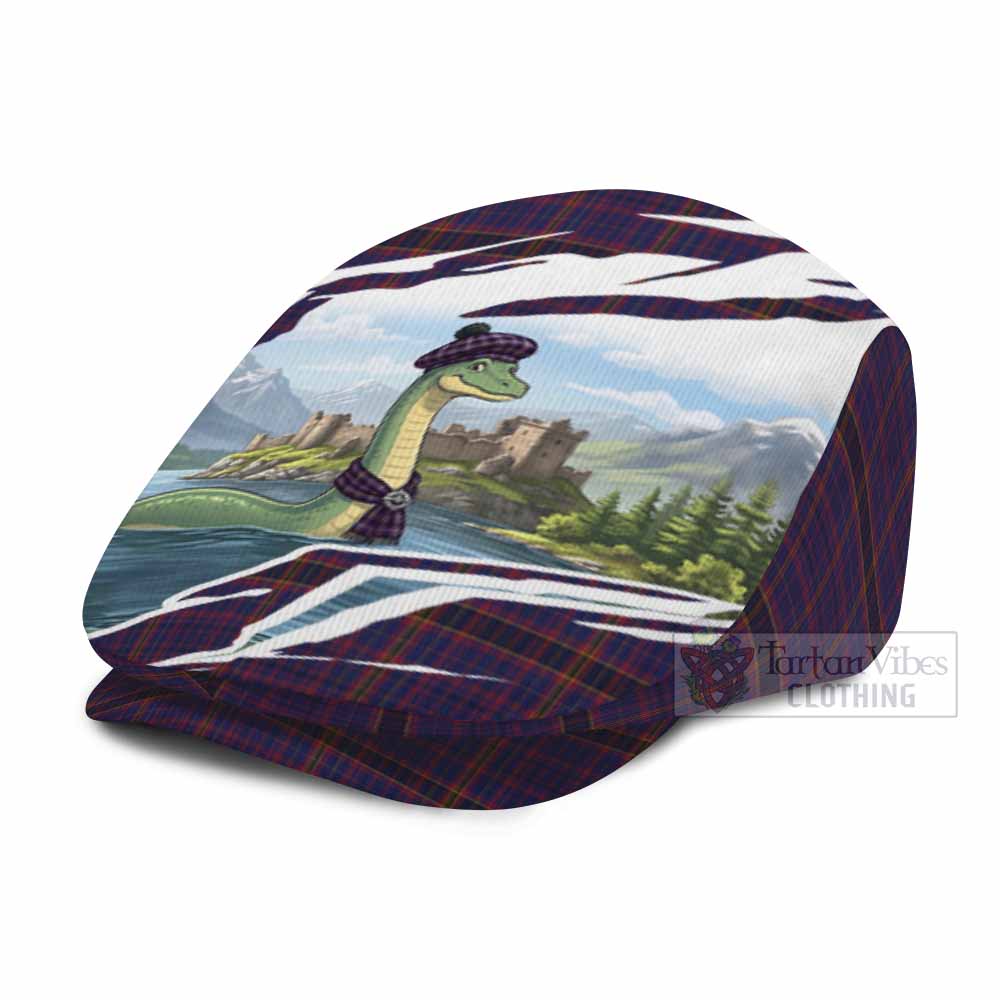 James of Wales Tartan Loch Ness Monster Scottish Heritage Art Flat Cap, Jeff Cap