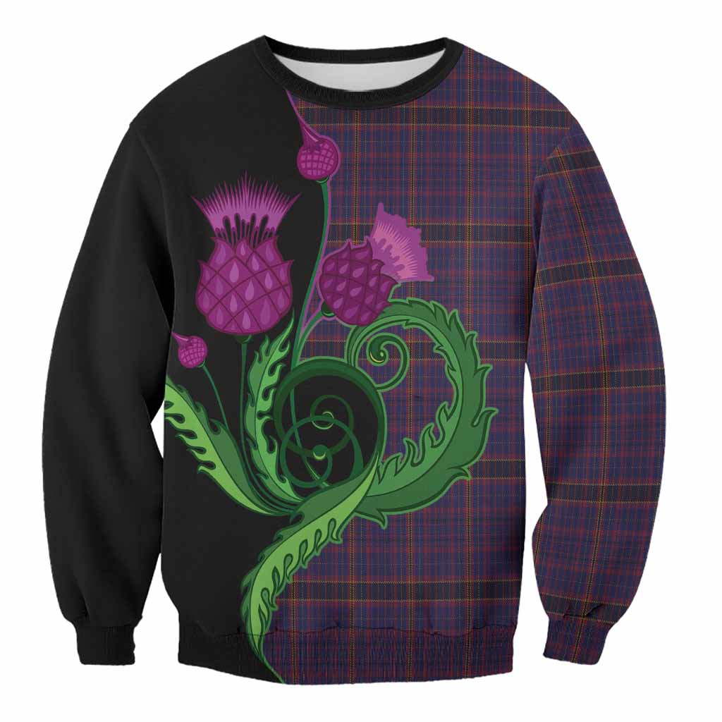 James of Wales Tartan Sweatshirt Traditional Scottish Thistle